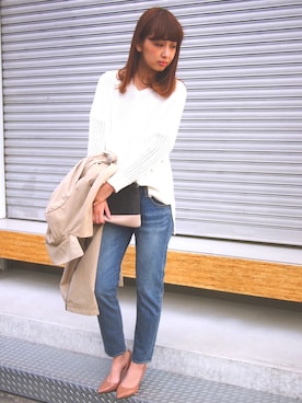 「rous（ラス）のアイテム（ジャケット/アウター）」を使った、MARIKOさん（レディース・168cm）の冬コーディネート