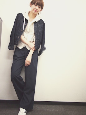 「Lost dessau（ロストデッサウ）のアイテム」を使った、MARIKOさん（レディース・168cm）の春コーディネート