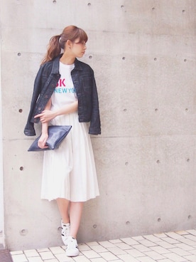 「Lost dessau（ロストデッサウ）のアイテム」を使った、MARIKOさん（レディース・168cm）の春コーディネート