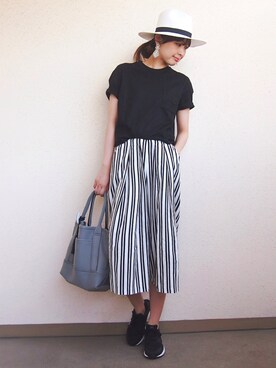 「ハラチ」｜「アイテム（アクセサリー）」を使った、MARIKOさん（レディース・168cm）の春コーディネート