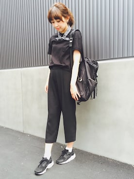 「ハラチ」｜「アイテム（アクセサリー）」を使った、MARIKOさん（レディース・168cm）の夏コーディネート