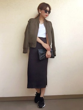 「Another Edition（アナザーエディション）のアイテム（アクセサリー）」を使った、MARIKOさん（レディース・168cm）の秋コーディネート