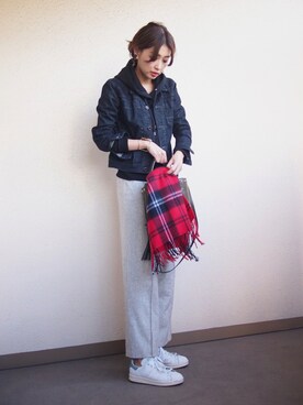 「rous（ラス）のアイテム」を使った、MARIKOさん（レディース・168cm）の冬コーディネート