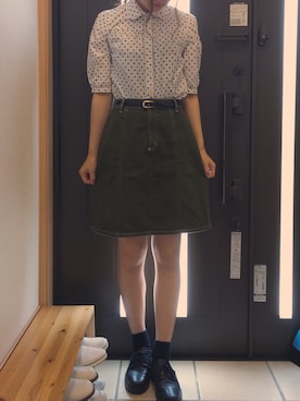 「orange」｜maゆ子さん（レディース・168cm）の夏コーディネート