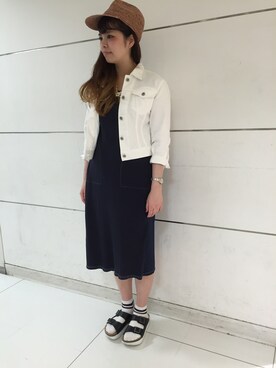 「AS KNOW AS」｜「アイテム（ワンピース/ドレス）」を使った、asamiさん（レディース・168cm）の春コーディネート