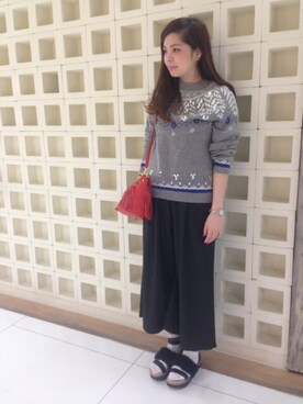 「AS KNOW AS」｜「アイテム（サンダル）」を使った、asamiさん（レディース・168cm）の秋コーディネート