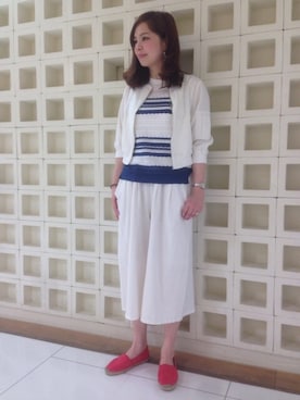 「AS KNOW AS」｜「アイテム（ブルゾン）」を使った、asamiさん（レディース・169cm）の春コーディネート
