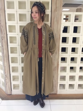 「AS KNOW AS」｜「アイテム（ワンピース/ドレス）」を使った、asamiさん（レディース・169cm）の秋コーディネート