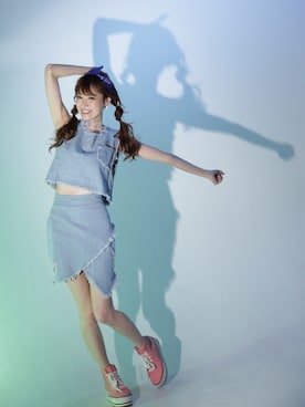 「lilLilly（リルリリー）のアイテム（ネックレス）」を使った、しほみさん（レディース・164cm）の夏コーディネート