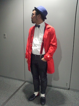 「アイテム（ステンカラーコート）」を使った、しん83さん（メンズ・173cm・30代）の秋コーディネート
