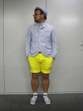 「ストライプジャケット」｜しん83さん（メンズ・173cm）の秋コーディネート