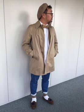 「GBS TROUSERS（ジービーエストラウザーズ）のアイテム」を使った、しん83さん（メンズ・173cm）の秋コーディネート