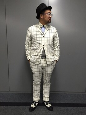 「Steven Alan（スティーブンアラン）のアイテム（セットアップ）」を使った、しん83さん（メンズ・173cm）の秋コーディネート