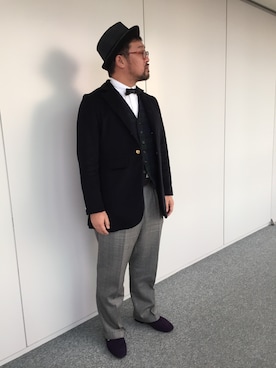 「ブラックウォッチ」｜「アイテム（その他）」を使った、しん83さん（メンズ・173cm）の秋コーディネート
