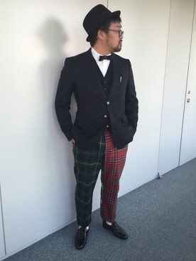 「Paul Smith COLLECTION（ポールスミスコレクション）のアイテム（ジャケット/アウター）」を使った、しん83さん（メンズ・173cm）の冬コーディネート