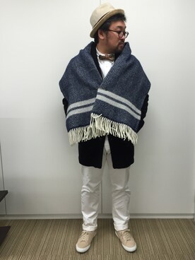 「SPERGA（スペルガ）のアイテム（シューズ）」を使った、しん83さん（メンズ・173cm）の冬コーディネート