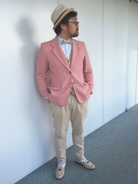 「PENDLETON（ペンドルトン）のアイテム（テーラードジャケット）」を使った、しん83さん（メンズ・173cm）の冬コーディネート