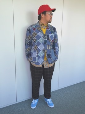 「DAKS（ダックス）のアイテム（その他アウター）」を使った、しん83さん（メンズ・173cm）の春コーディネート