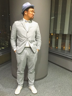 「SPERGA（スペルガ）のアイテム（シューズ）」を使った、しん83さん（メンズ・173cm）の春コーディネート