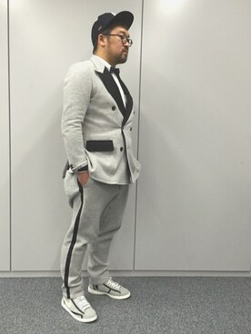 「united arrows」｜「アイテム（セットアップ）」を使った、しん83さん（メンズ・173cm）の春コーディネート