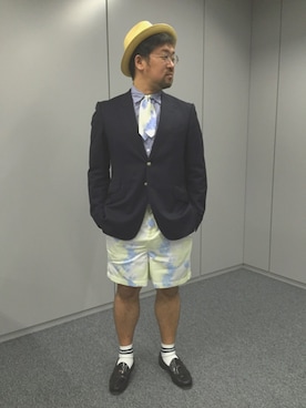 「Paul Smith COLLECTION（ポールスミスコレクション）のアイテム（ジャケット/アウター）」を使った、しん83さん（メンズ・173cm）の夏コーディネート