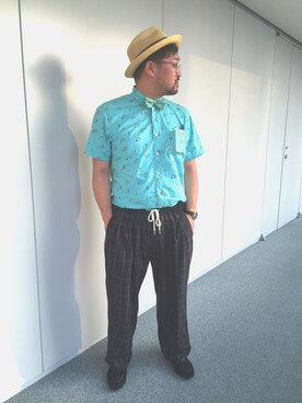 「SASQUATCHfabrix.（サスクワァッチファブリックス）のアイテム」を使った、しん83さん（メンズ・173cm）の夏コーディネート