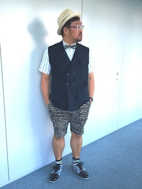 「STUDY（スタディー）のアイテム」を使った、しん83さん（メンズ・173cm）の秋コーディネート
