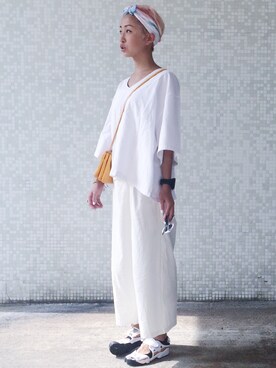 「VINTAGE（ヴィンテージ）のアイテム（ヘアバンド）」を使った、nogさん（レディース・167cm）の秋コーディネート