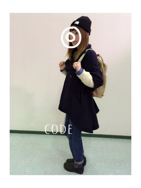 「KAPITAL」｜「アイテム（その他アウター）」を使った、◡̈⃝MAYAN◡̈⃝さん（レディース・164cm）の冬コーディネート