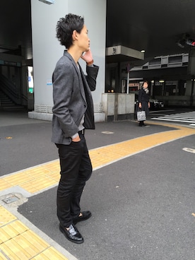 「ツイードジャケット」｜terugeさん（メンズ・178cm・30代）の秋コーディネート