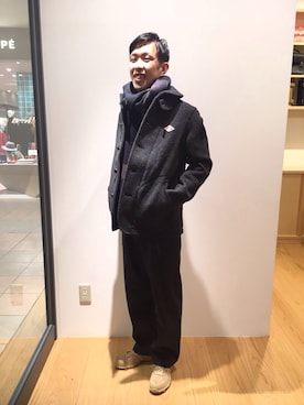「DANTON（ダントン）の【DANTON(ダントン)】ウールモッサシングルジャケット MEN（テーラードジャケット、グレー系）」を使った、naoyakatoさん（メンズ・167cm）の秋コーディネート