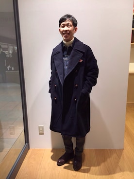 「SCYE BASICS（サイベーシックス）のアイテム」を使った、naoyakatoさん（メンズ・167cm）の秋コーディネート