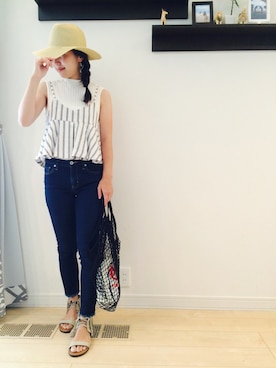 momoさん（レディース・157cm）の夏コーディネート