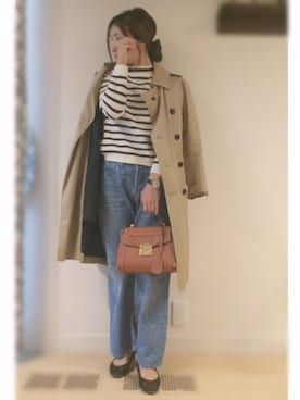 「SEVENDAYS=SUNDAY（セブンデイズサンデイ）のアイテム（アクセサリー）」を使った、momoさん（レディース・157cm）の秋コーディネート