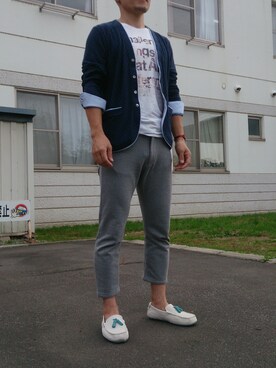 「abx（エービーエックス）のアイテム（トップス）」を使った、dadais703さん（メンズ・169cm）の秋コーディネート