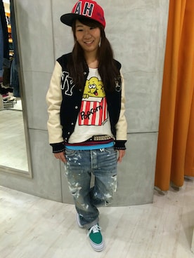 MiKiNAさん（レディース・154cm）の春コーディネート