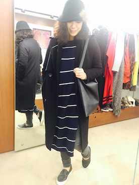 「Marc by Marc Jacobs（マークバイマークジェイコブス）のアイテム（リング）」を使った、tianalinさん（レディース・166cm）の冬コーディネート