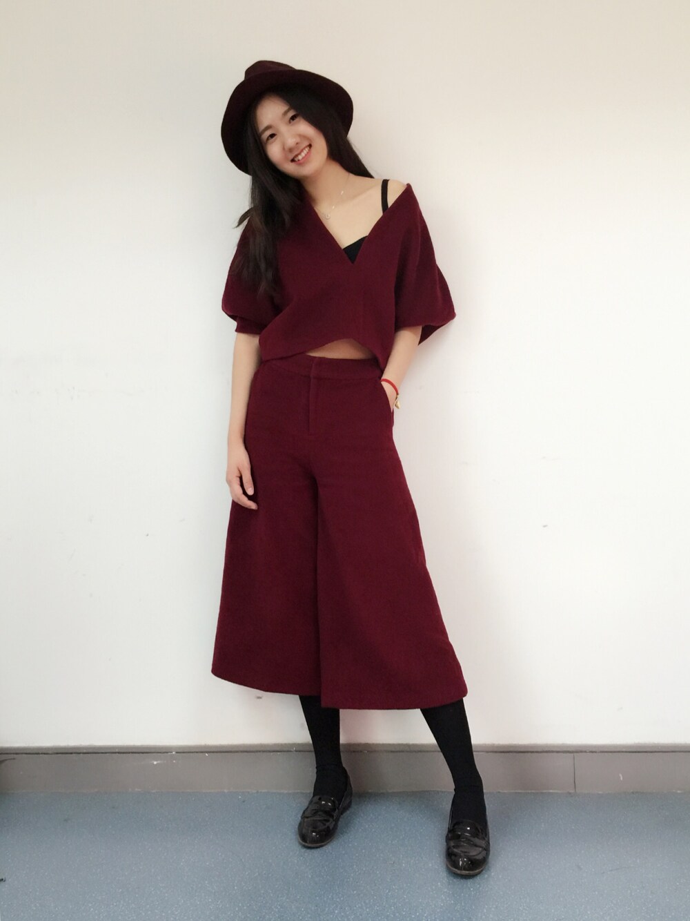 「fedのアイテム（モカシン/デッキシューズ、ブラック系）」を使った、yoyoさん（レディース・170cm）の春コーディネートの1枚目の写真