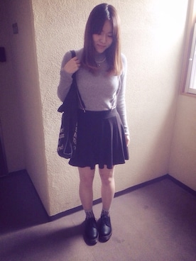 「DHOLIC（ディーホリック）のアイテム（アクセサリー）」を使った、かほこ。さん（レディース・161cm）の冬コーディネート