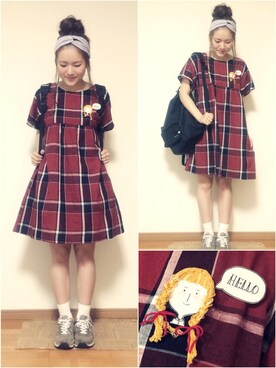 「POU DOU DOU（プードゥドゥ）のアイテム」を使った、かほこ。さん（レディース・161cm）の夏コーディネート