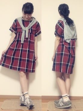 「POU DOU DOU（プードゥドゥ）のアイテム」を使った、かほこ。さん（レディース・161cm）の夏コーディネート