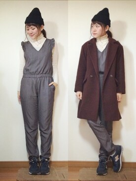 「DHOLIC（ディーホリック）のアイテム（アクセサリー）」を使った、かほこ。さん（レディース・161cm）の冬コーディネート