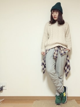 かほこ。さん（レディース・161cm）の冬コーディネート