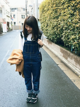 「peu pres（プープレ）のアイテム（その他アウター）」を使った、かほこ。さん（レディース・161cm）の春コーディネート