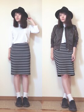 「DHOLIC（ディーホリック）のアイテム（その他シューズ）」を使った、かほこ。さん（レディース・161cm）の春コーディネート