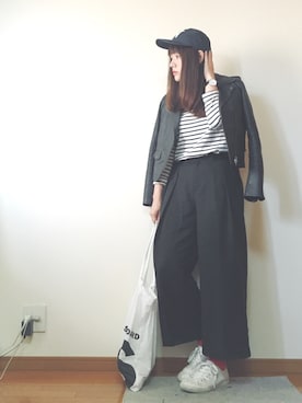 「A part by（アパートバイ）のアイテム（その他アウター）」を使った、かほこ。さん（レディース・161cm）の春コーディネート