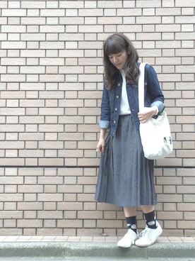 かほこ。さん（レディース・161cm）の春コーディネート