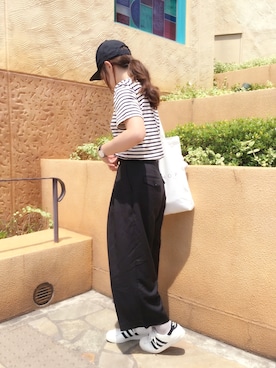 「H&M（エイチ・アンド・エム）のアイテム（キャップ）」を使った、かほこ。さん（レディース・161cm）の夏コーディネート