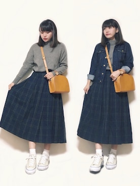 かほこ。さん（レディース・161cm）の秋コーディネート