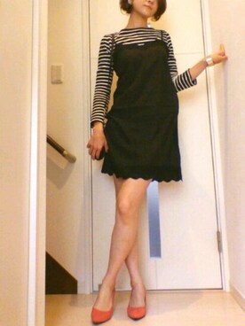 「minimum minimum（ミニマムミニマム）のアイテム」を使った、MeGuRiさん（レディース・162cm）の春コーディネート